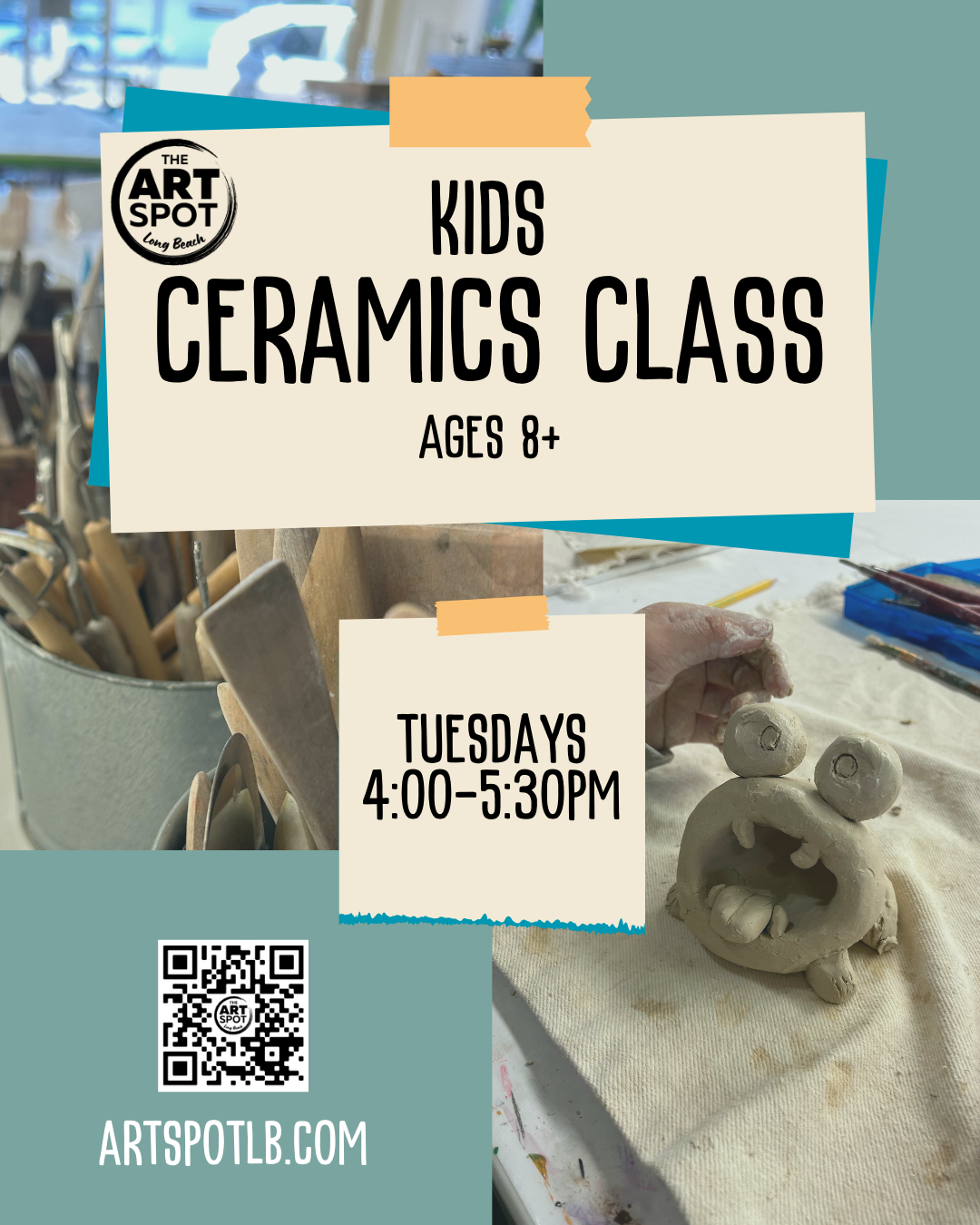 Kids' Ceramics Class (Ages 8+) – The Art Spot Long Beach