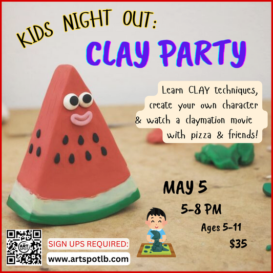 (5/5) Kids Night Out: Clay Party