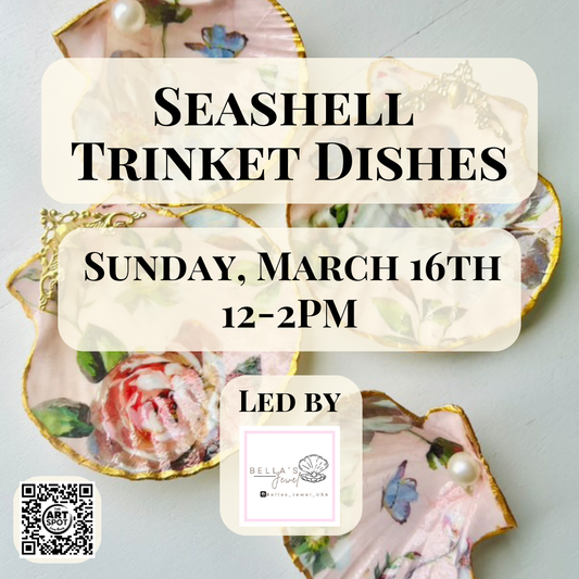 (3/16) Seashell Trinket Dishes with Bella's Jewel