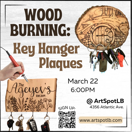 (3/22) Wood Burning 101: Key Hanger Plaques